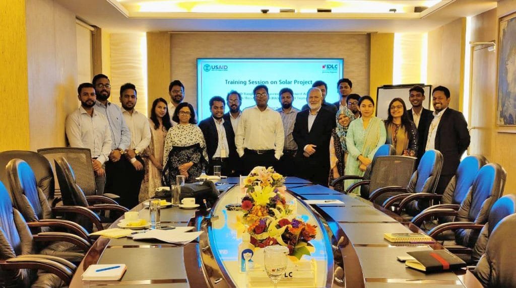 USAID in Bangladesh and IDLC Finance Limited's members during training.