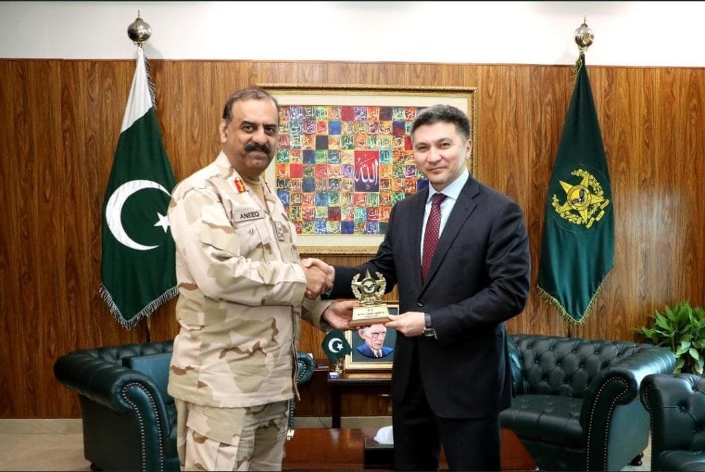 The Ambassador of Kazakhstan, Yerzhan Kistafin, met with Major General Muhammad Aneeq Ur Rehman Malik HI (M), Director General of the Anti Narcotics Force (ANF) of Pakistan, to explore avenues of collaboration in the fight against illicit drug trafficking and transborder organized crime.