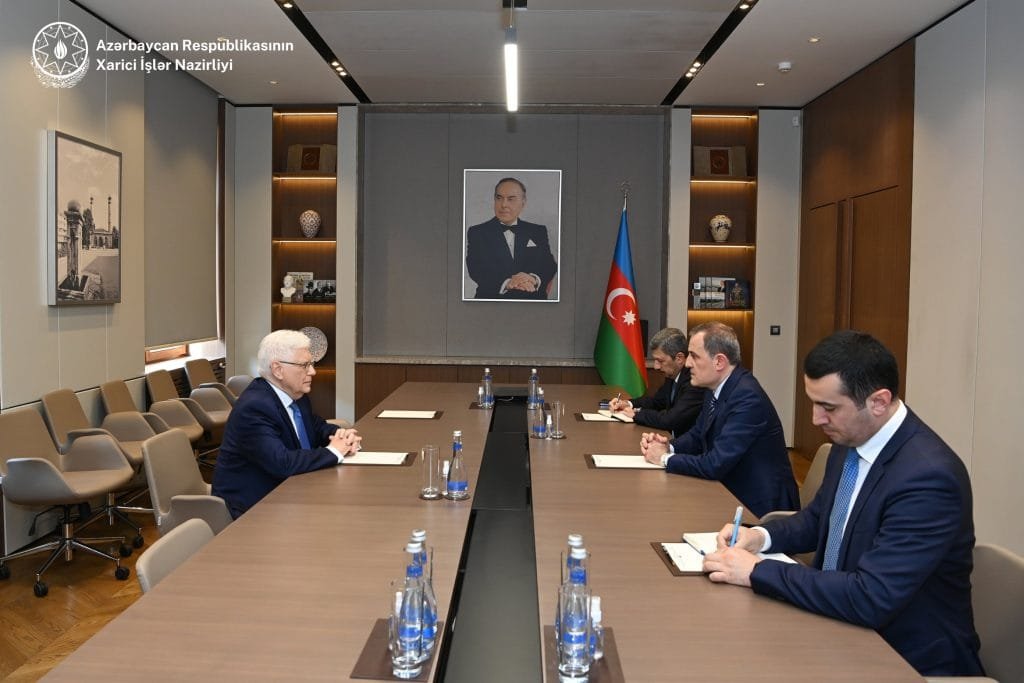 Minister Jeyhun Bayramov Meets Russian Ambassador Mikhail Bocharnikov