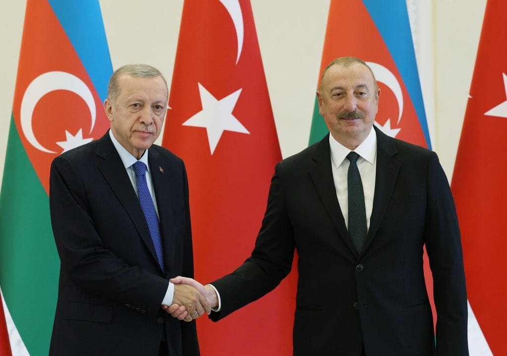President Recep Tayyip Erdoğan of Türkiye visited Baku to meet President Ilham Aliyev of Azerbaijan to deepen the two nations' longstanding fraternity and collaboration.