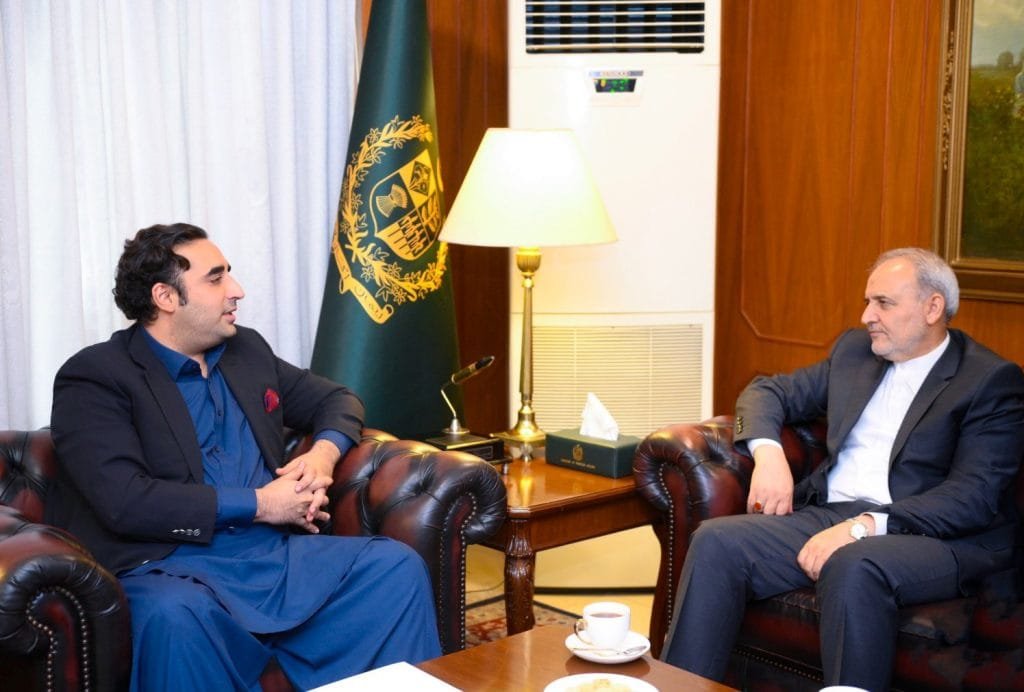 Iranian ambassador meet Pakistan's FM