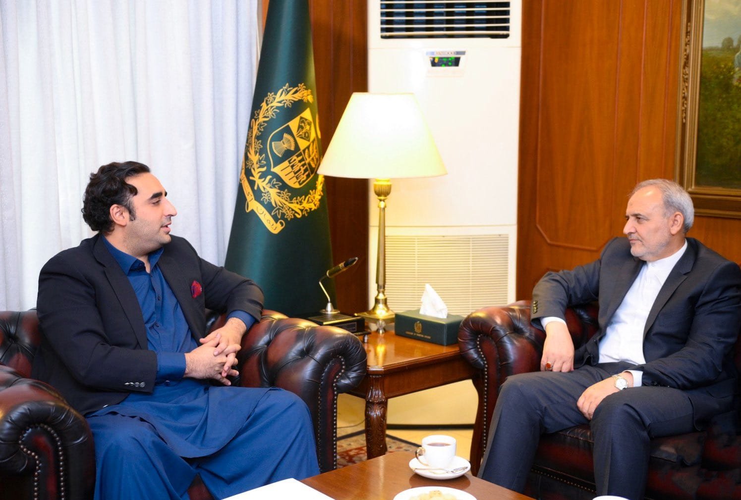 Iranian ambassador meet Pakistan's FM