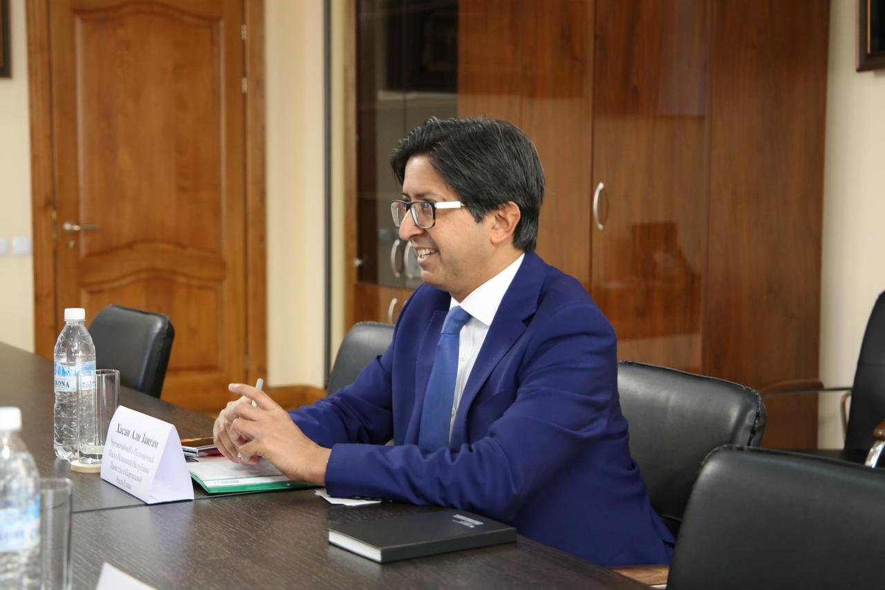 Ambassador of Pakistan to Kyrgyzstan, Hassan Ali Zaigham.