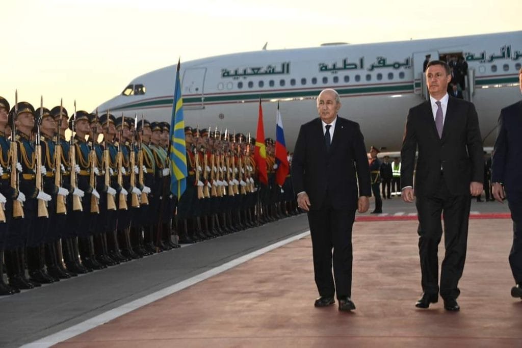 The President of Algeria arrived in Russia