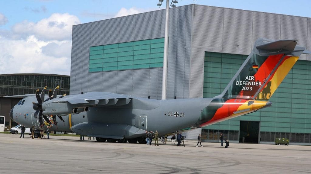 German aircraft getting prepared for AirDefender23 exercises