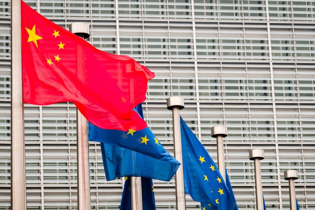 EU - China flag