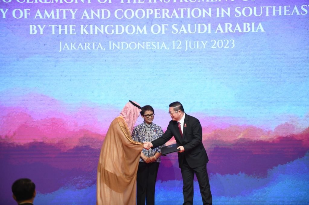 Kingdom of Saudi Arabia Joins Treaty of Amity and Cooperation, Strengthening Peaceful Coexistence and Cooperation in Southeast Asia