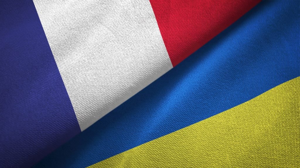 France-Ukraine Flag