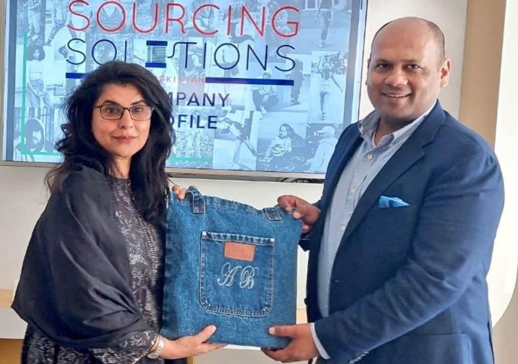 Pakistan Ambassador Amna Baloch and Imran Rath, the Director of Sourcing Solutions Europe.