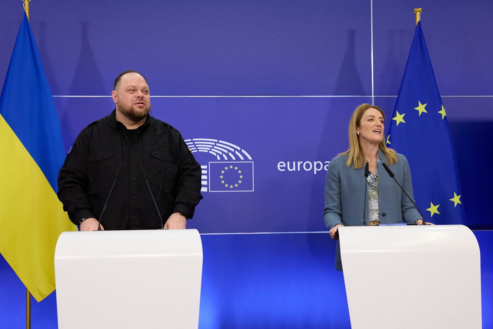 Ukraine's Parliament Speaker meets NATO Secretary General 1 Stefanchuk met European Parliament President Roberta Metsola