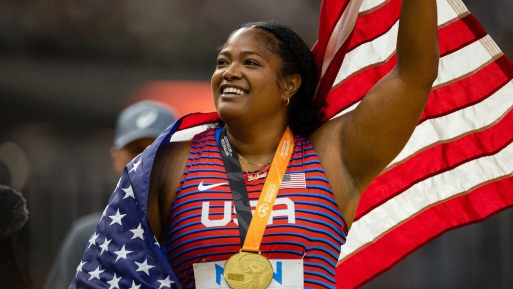 US's Tausaga wins Discus World title