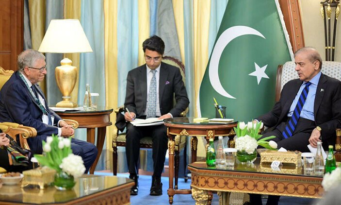 Prime Minister Shehbaz Sharif meet Bill Gates, urge polio eradication