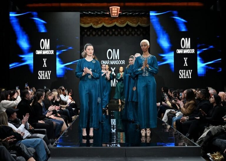 Omar Mansoor's 'Transformative Teal' Collection Stuns at New York Fashion Week