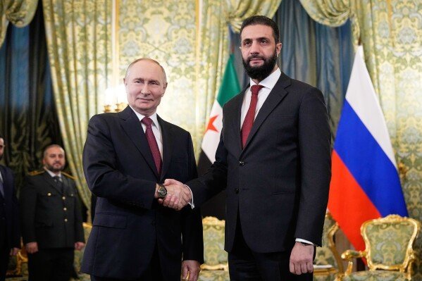 Putin Receives Syria's al-Sharaa in First Meeting Since Assad's Ouster