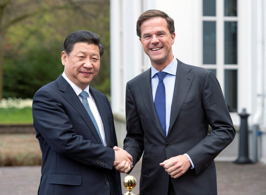 Dutch Prime Minister Mark Rutte, following a meeting with President Xi Jinping in Beijing.