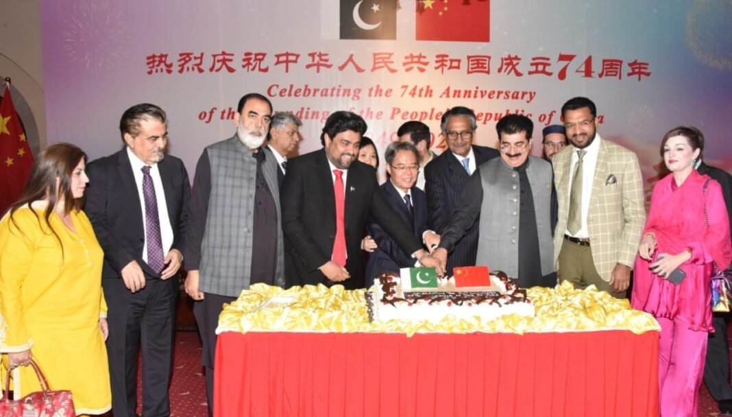 The Ambassador of China to Pakistan, Jiang Zaidong delivered a speech at the reception held to celebrate the National Day of China.