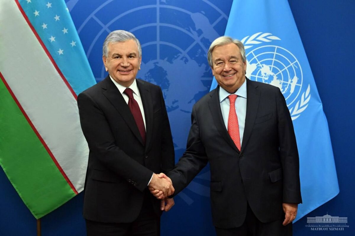 Uzbek President Welcomes Antonio Guterres