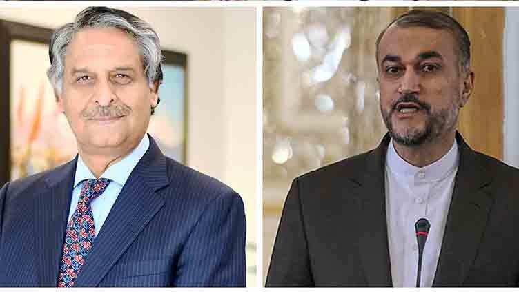 Pakistan-Iran Foreign Ministers discuss regional peace & security