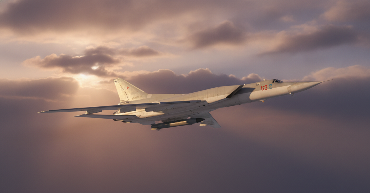 Russian Tu-22M3 Strategic Bomber Crashes During Training Flight, Crew Ejects Safely