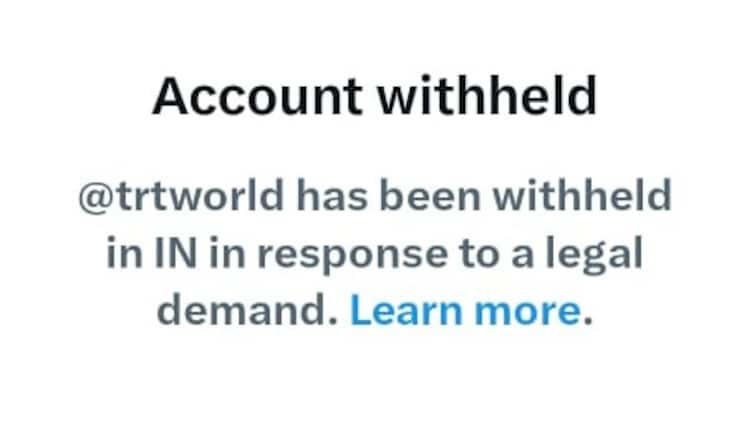 TRT World’s X Account Blocked by India Amid Rising Regional Tensions