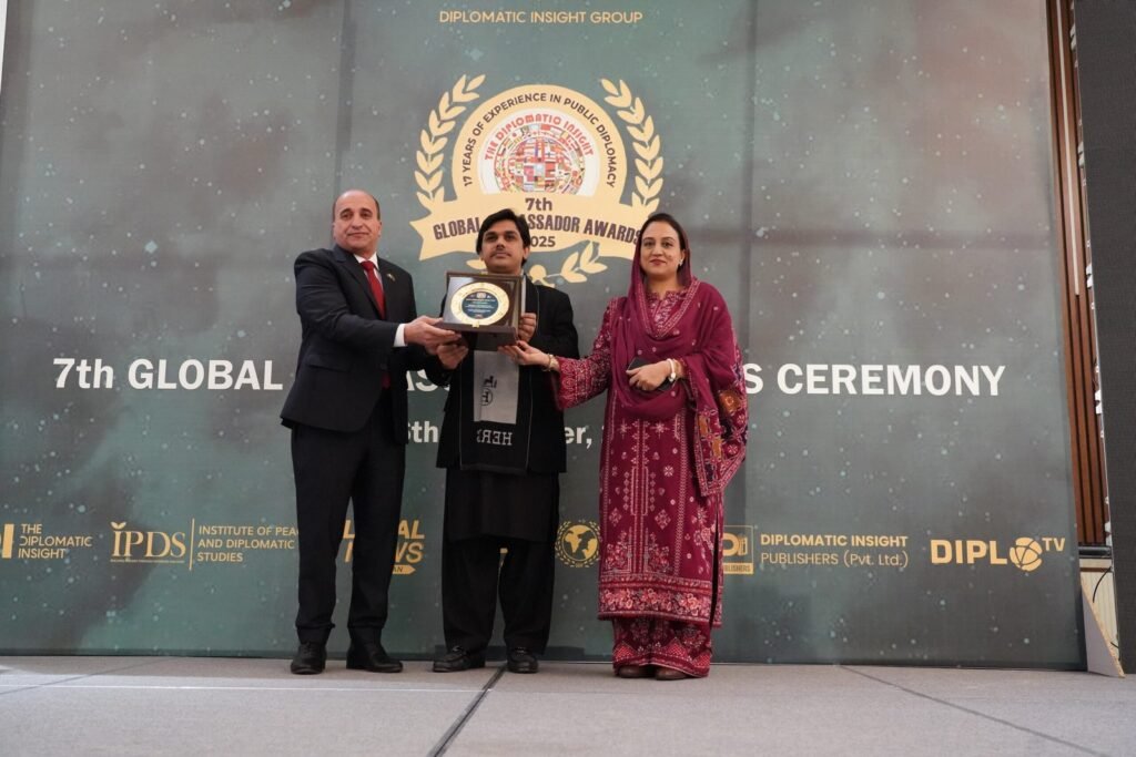 Ambassador of Libya to Pakistan Receives Global Ambassador Award