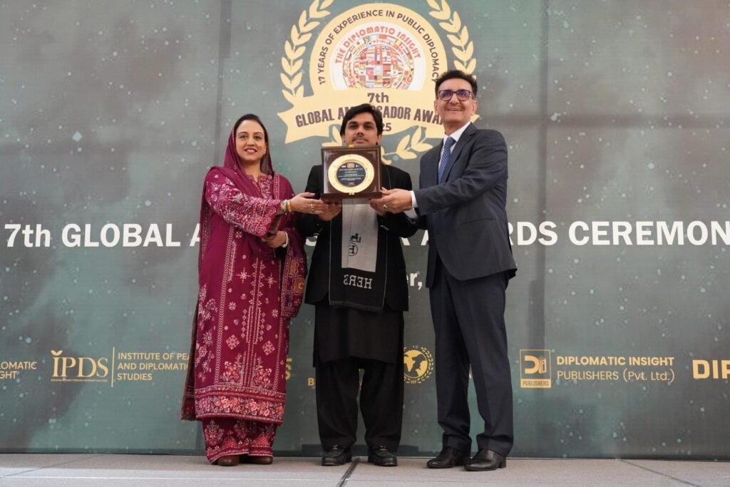 Ambassador of Tajikistan to Pakistan Receives Prestigious Global Ambassador Award