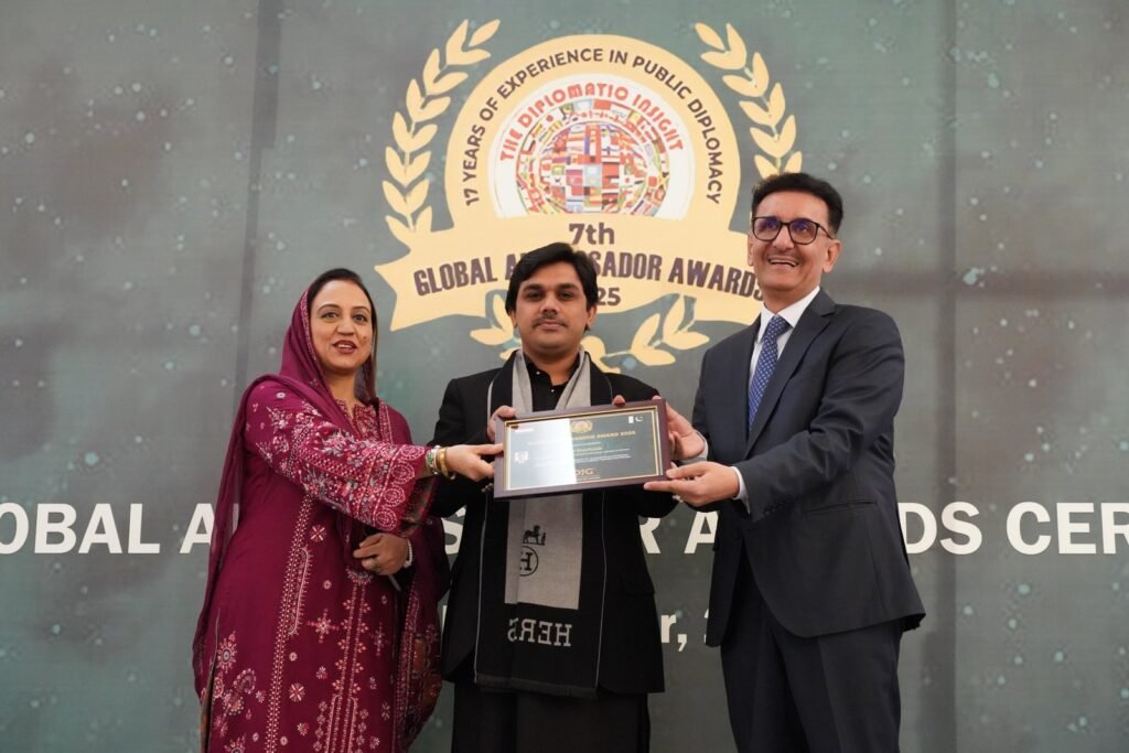 Ambassador of Tajikistan to Pakistan Receives Prestigious Global Ambassador Award