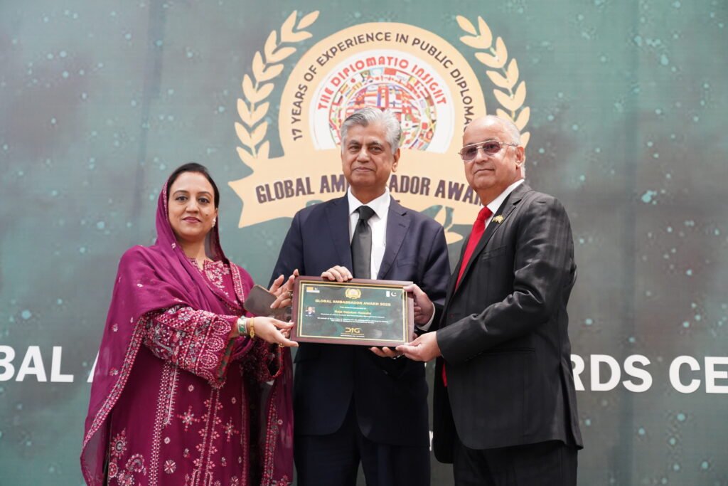 Raja Najabat Hussain Presented Global Ambassador Award for Jammu Kashmir Advocacy