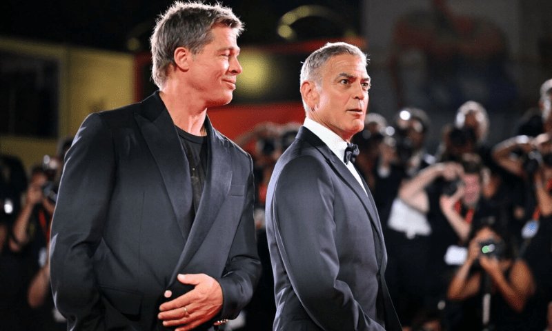 Amal, George Clooney Shine at ‘Wolfs’ Premiere