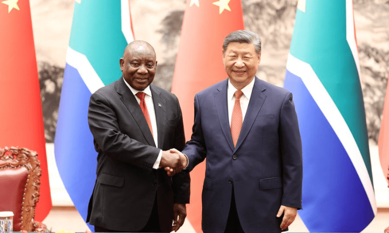China, South Africa Agree to Elevate Ties