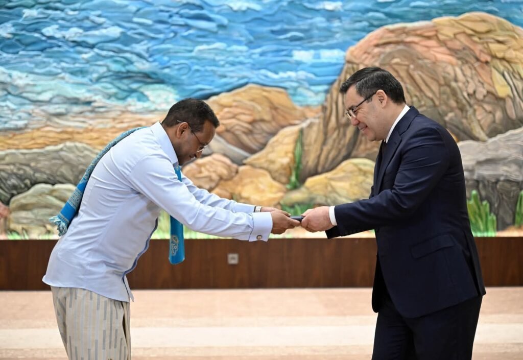 Dr Jemal Beker Presents Credentials to Kyrgyz President