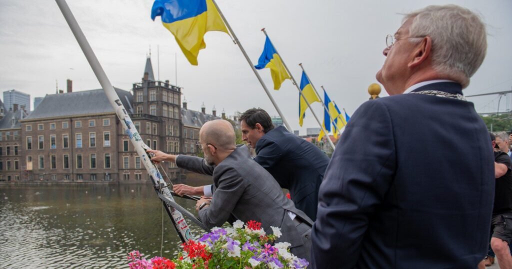 Netherlands, Ukraine flag ceremony