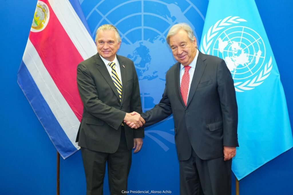 Costa Rican Chancellor meets with UN Secretary-General at 78TH UNGA