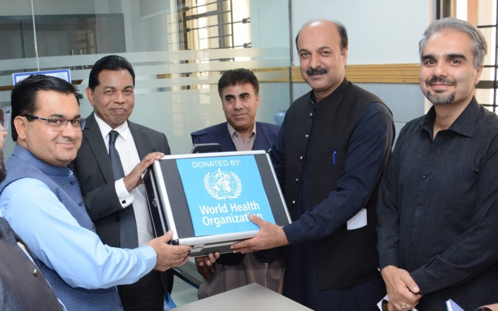 Dr. Mahipala briefing Chief Minister Balochistan, Mir Ali Mardan Khan Domki