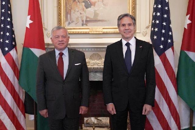 Secretary Blinken hosts Jordanian King in Washington DC