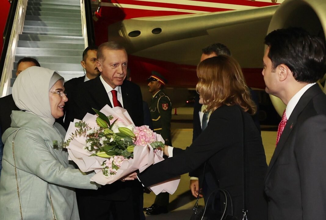 President Erdogan arrives in UAE for COP28 Summit