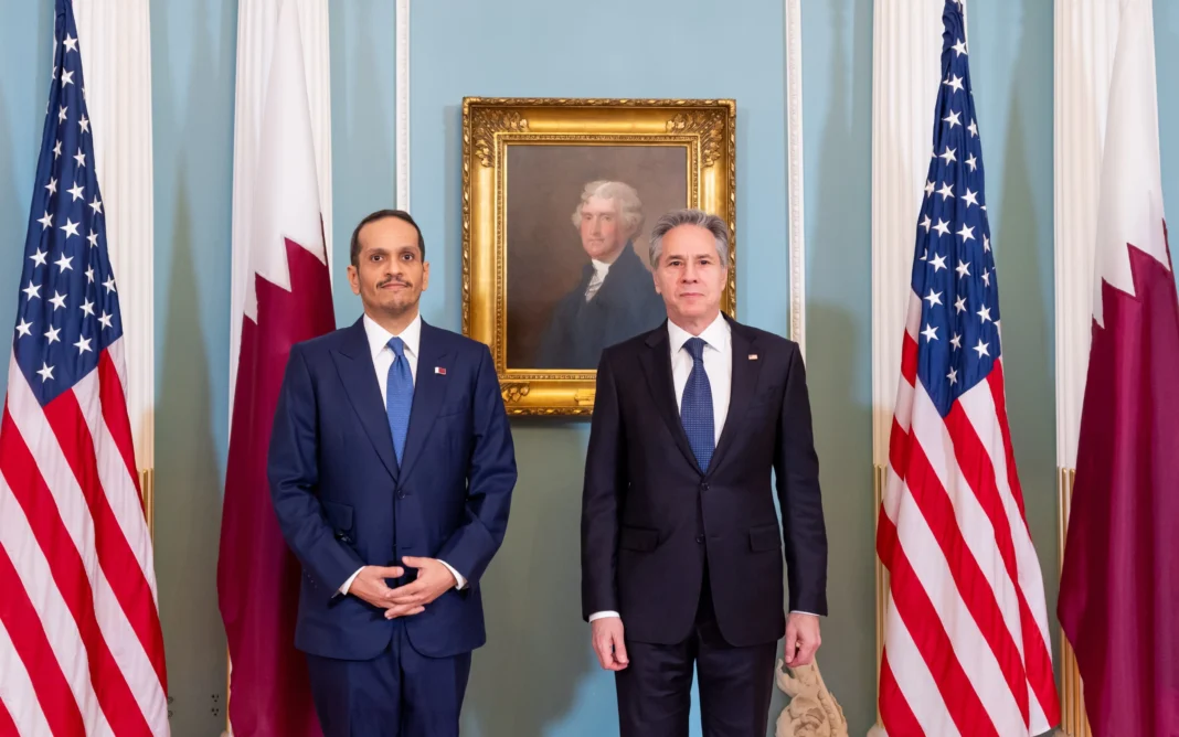 Qatar's Prime Minister meets US Secretary of State