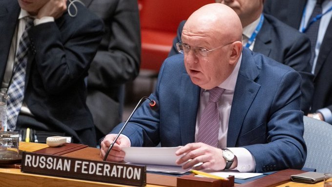 Russia's VS Nebenzia condemns US and demands ceasefire in Gaza at UNSC