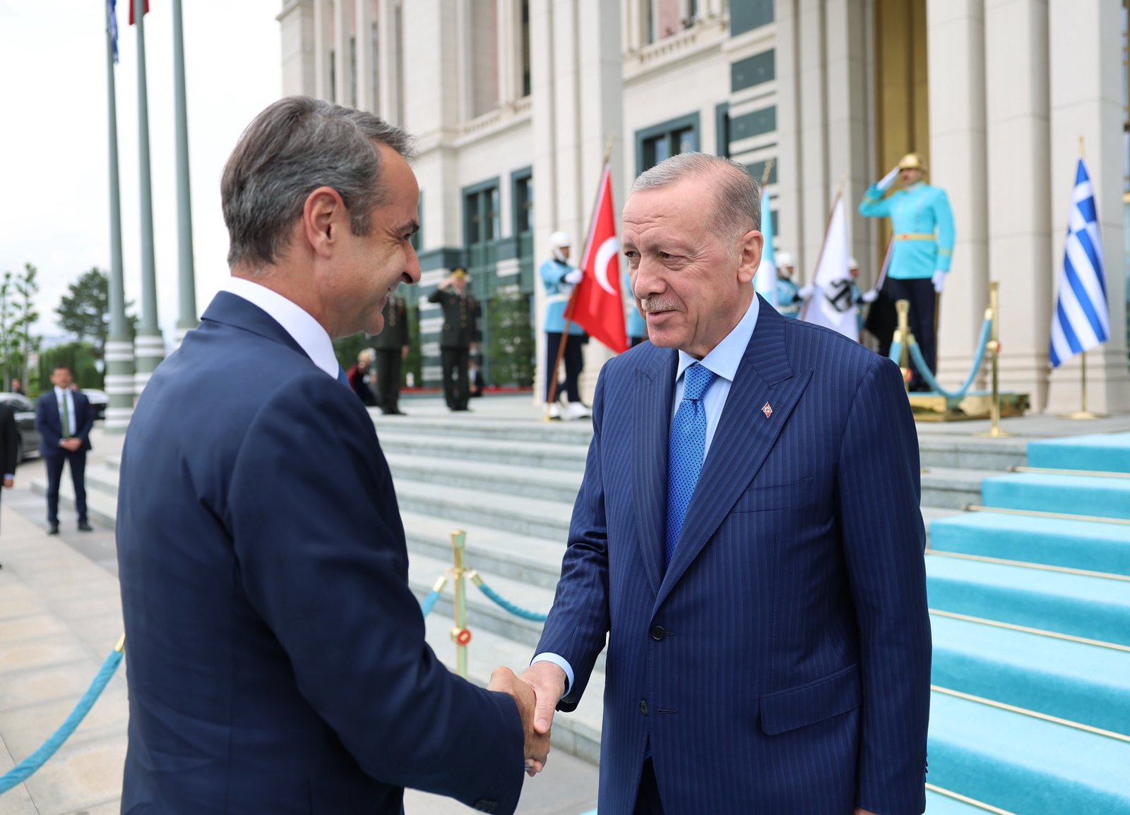 President Tayyip Erdogan meet Greek Prime Minister