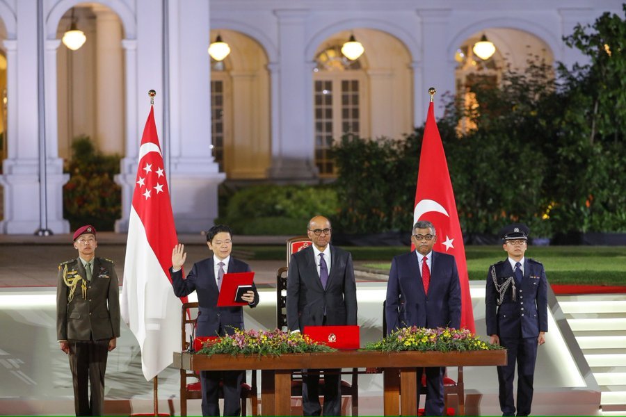 Lawrence Wong was officially sworn in as the new Prime Minister of Singapore on Wednesday, marking the first leadership transition in two decades
