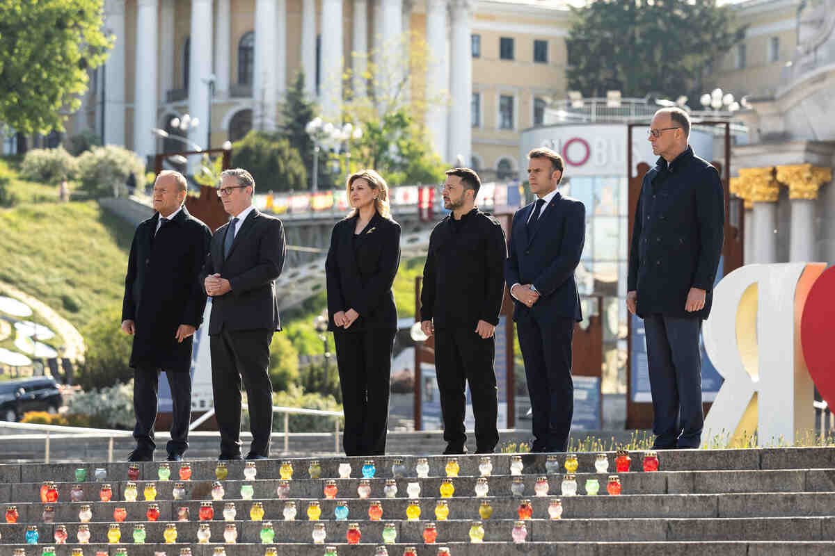 European Leaders Arrive in Ukraine to Show Support After Putin's Parade