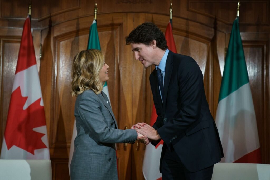 Prime Minister Trudeau meets his Italian counterpart