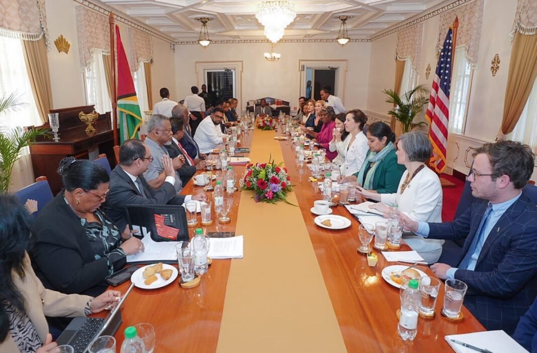 US Ambassador Thomas Led a Delegation to the CARICOM Meeting in Guyana on 25 February 2024