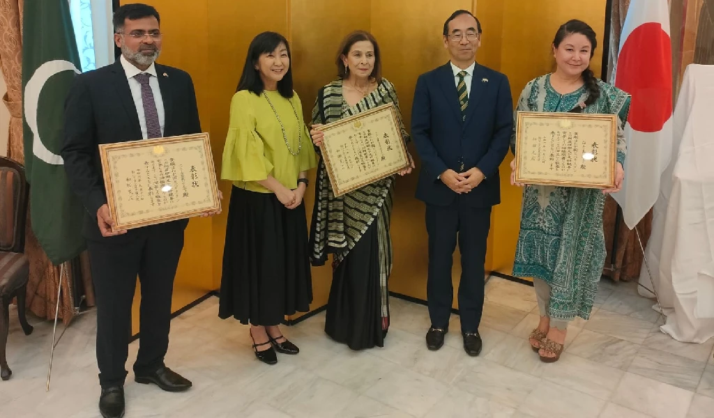 Japanese Envoy Awards Commendations for Pak-Japan Cultural Ties
