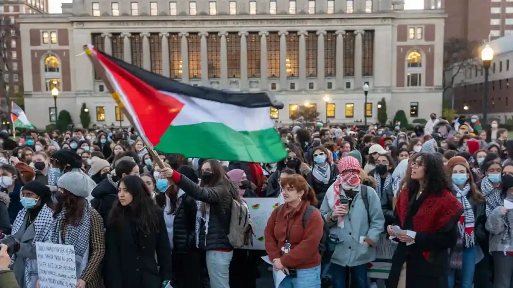 US Arrests Peaceful Pro-Palestinian Protesters at Columbia
