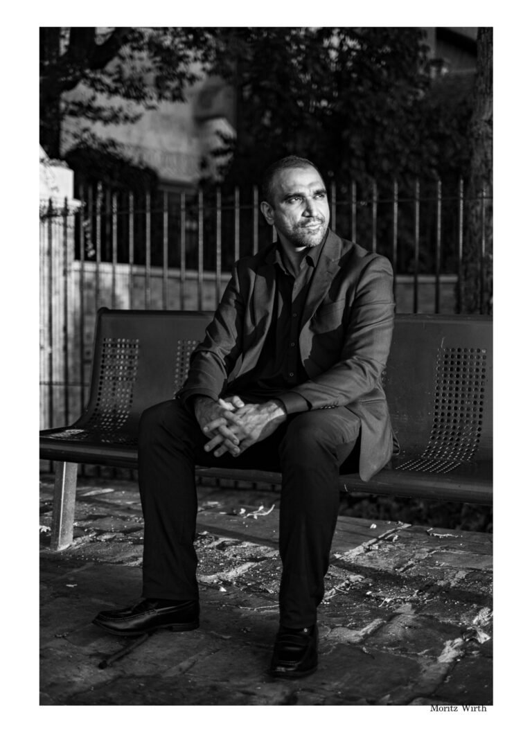 Omar Mansoor, London-based fashion designer.