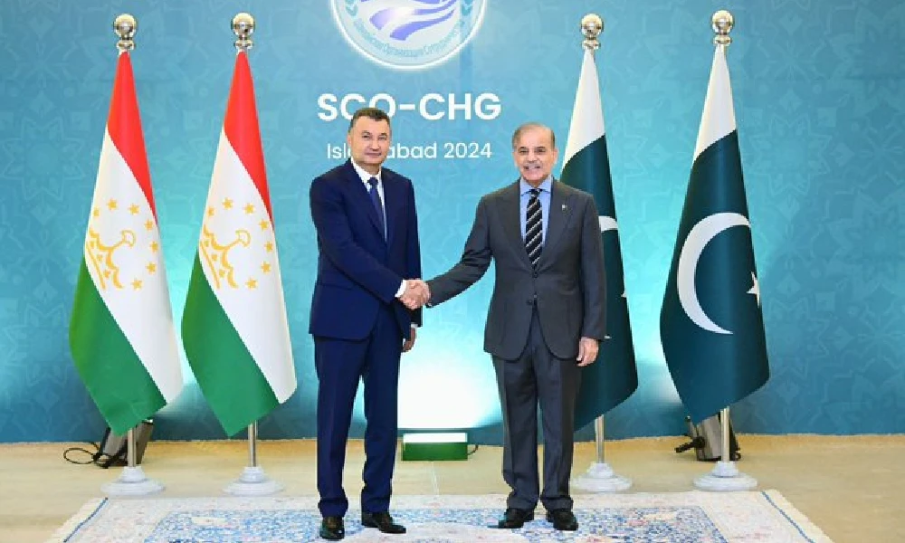 Tajik PM meets Shehbaz on Sidelines of SCO Meeting