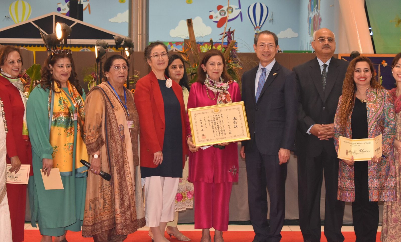 Chairperson of Lahore Floritage Sogetsu Study Group Receives Japanese Award Chairperson of Lahore Floritage Sogetsu Study Group Receives Japanese Award