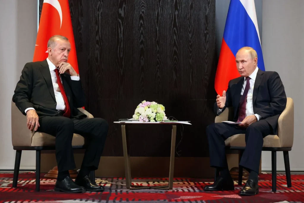 Presidents of Turkiye, Russia negotiate on Palestine-Israel conflict