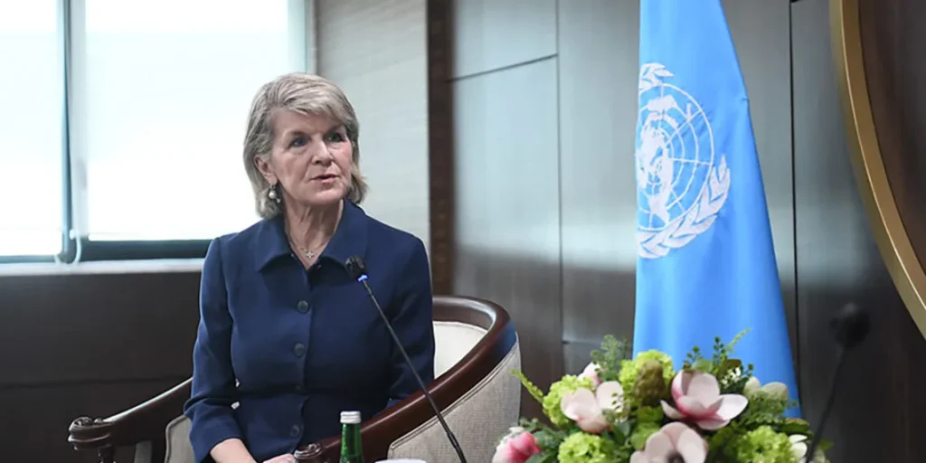 UN special envoy to Myanmar Julie Bishops